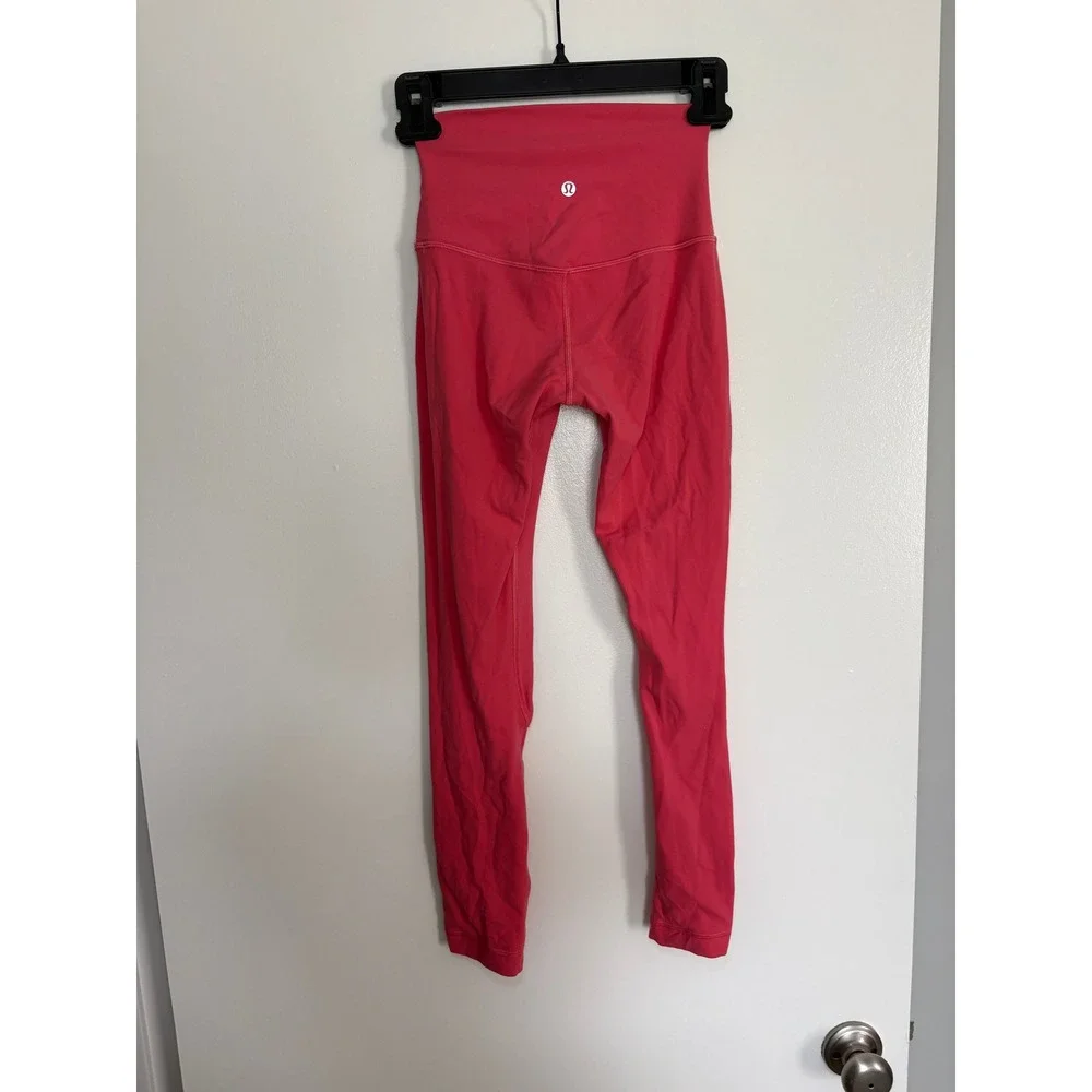 Lululemon Align High-Rise Pant 25 Size 2 Guava Pink W5CTCS Nulu Leggings - Picture 8 of 11